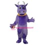 Purple Cow Mascot Adult Costume