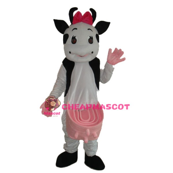 No.2 Cow Mascot Adult Costume