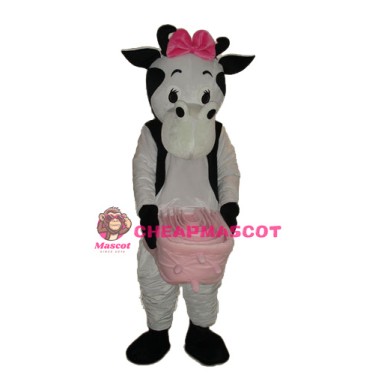 No.4 Cow Mascot Adult Costume