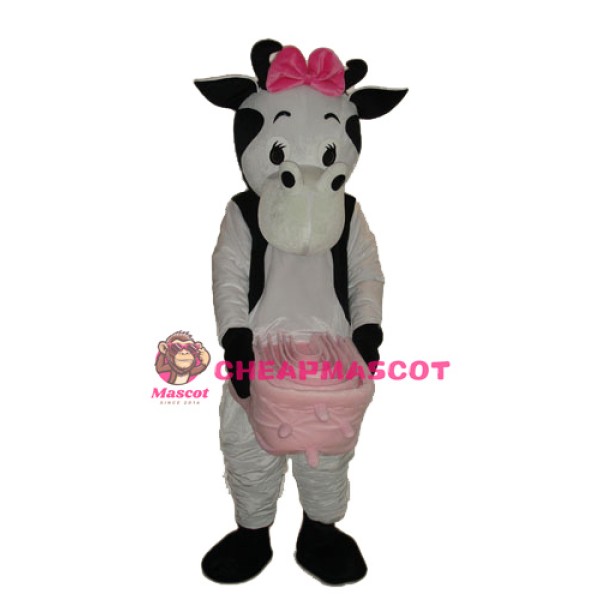 No.4 Cow Mascot Adult Costume