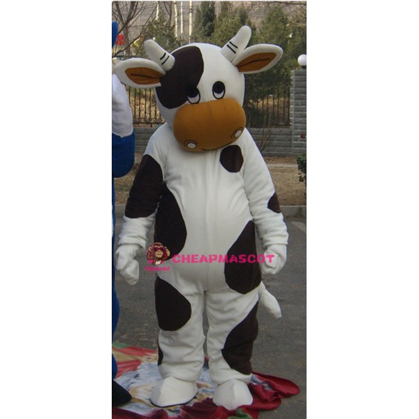 Cattle Black & White Mascot Costume