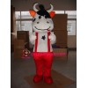 Red Cattle Mascot Costume
