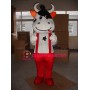 Red Cattle Mascot Costume
