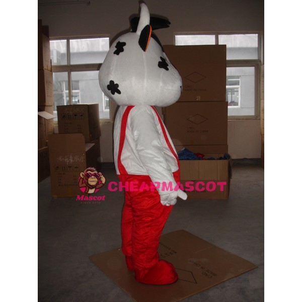 Red Cattle Mascot Costume
