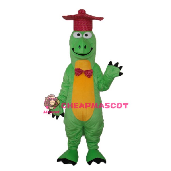 Gentleman Dinosaur Mascot Adult Costume