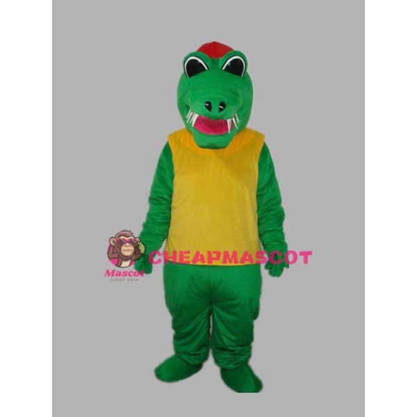 Africa Crocodile with Waistcoat Adult Mascot Costum