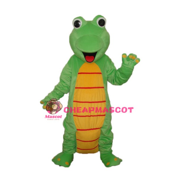 Happy Lizard Dinosaur Mascot Adult Costume