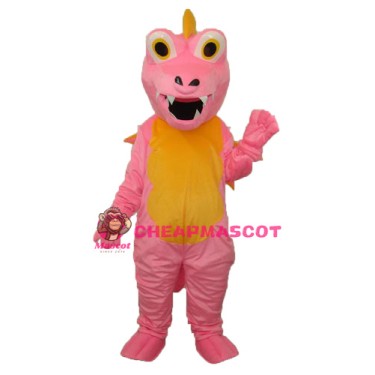 Pink Long Thorn Dragon Mascot Adult Costume