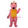 Pink Long Thorn Dragon Mascot Adult Costume