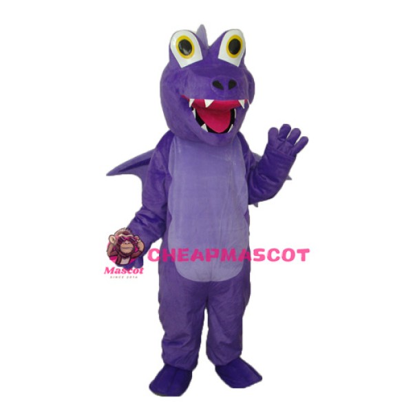 Purple Thorn Dragon Mascot Adult Costume
