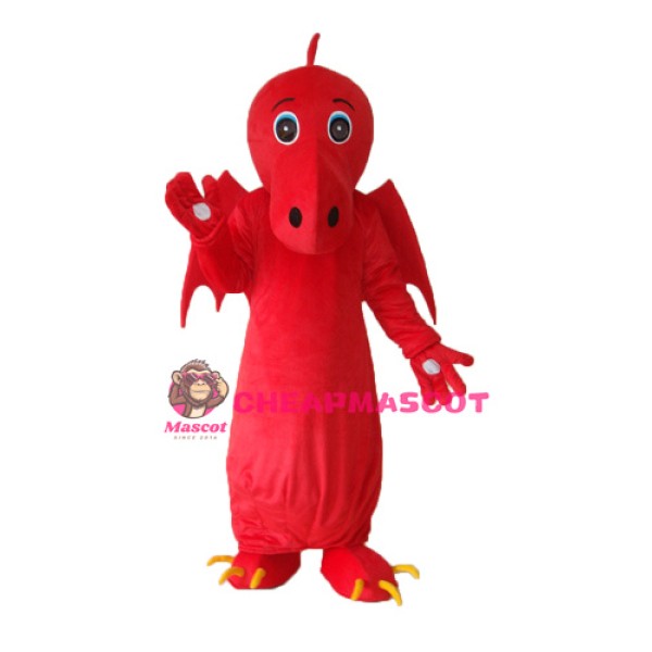 Red Chinese Dragon Mascot Adult Costume