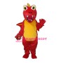 Red Thorn Dragon Mascot Adult Costume