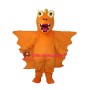 Revised Version Orange Long Thorn Dragon Mascot Adult Costume
