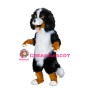White & Black Sheep Dog Mascot Costume