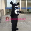Black Dog Mascot Costume Cartoon