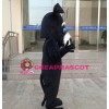 Black Dog Mascot Costume Cartoon