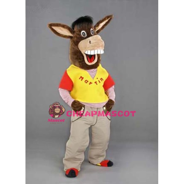 Martin the Donkey Mascot Costume