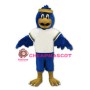Blue Falcon Mascot Costume Character Eagle Bird