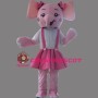 Pink Elephant Mascot Costume Cartoon Costum