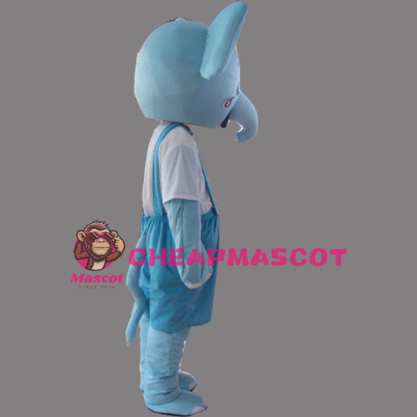 Blue Elephant Mascot Costume Cartoon Costum