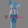 Blue Elephant Mascot Costume Cartoon Costum
