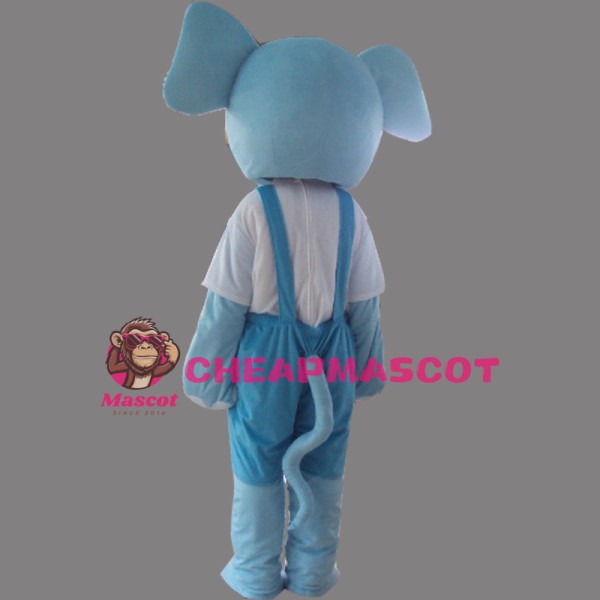 Blue Elephant Mascot Costume Cartoon Costum
