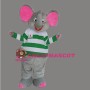 Gray & Pink Elephant Mascot Costume Cartoon Costum
