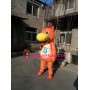 Orange Hippo Mascot Costume