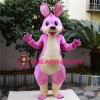 Pink Cartoon Kangaroo Mascot Costume