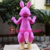 Pink Cartoon Kangaroo Mascot Costume