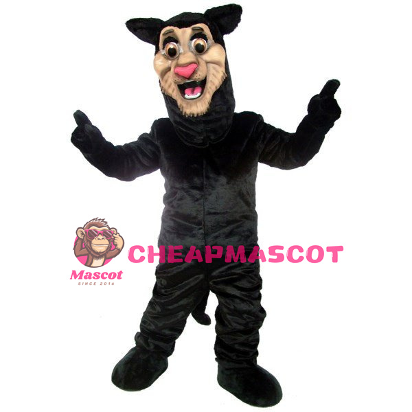 Happy Panther Mascot Costume