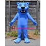 Blue Panther Mascot Costume Leopard