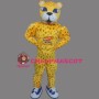 Yellow Panther Mascot Costume Leopard