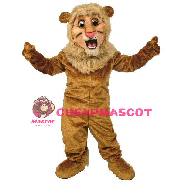 Happy Lion Mascot Costume