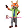 Nick Fox Mascot Costume Zoo Role Playing