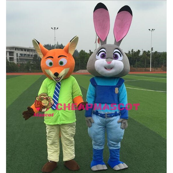 Nick Fox Mascot Costume Zoo Role Playing