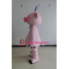 Character Adult cute pink pig Mascot Costume