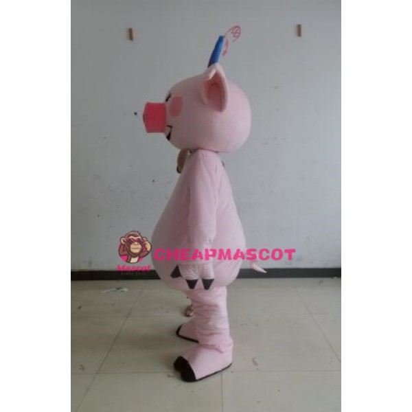 Character Adult cute pink pig Mascot Costume
