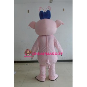 Character Adult cute pink pig Mascot Costume