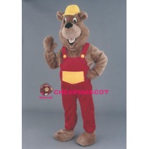 Model Beaver Mascot Walking Act Promotion Costume