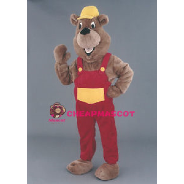 Model Beaver Mascot Walking Act Promotion Costume