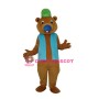 Brown Beaver W Big Tail Mascot Costume