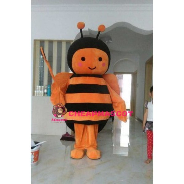 Orange Black Bee Christmas Halloween Mascot Costume