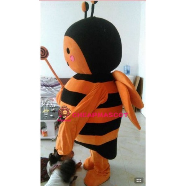 Orange Black Bee Christmas Halloween Mascot Costume
