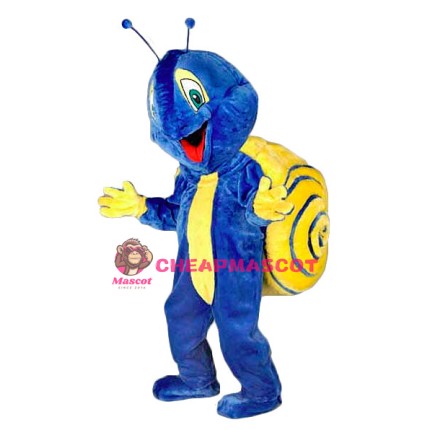 Blue Snail Mascot Costume
