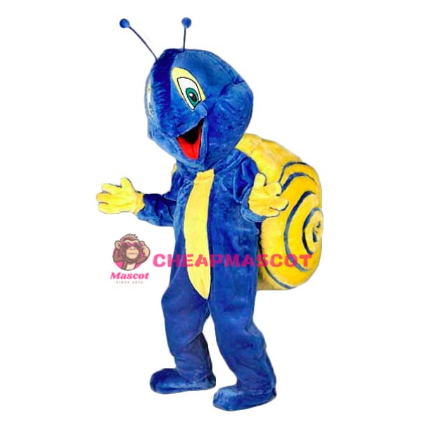 Blue Snail Mascot Costume