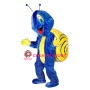 Blue Snail Mascot Costume