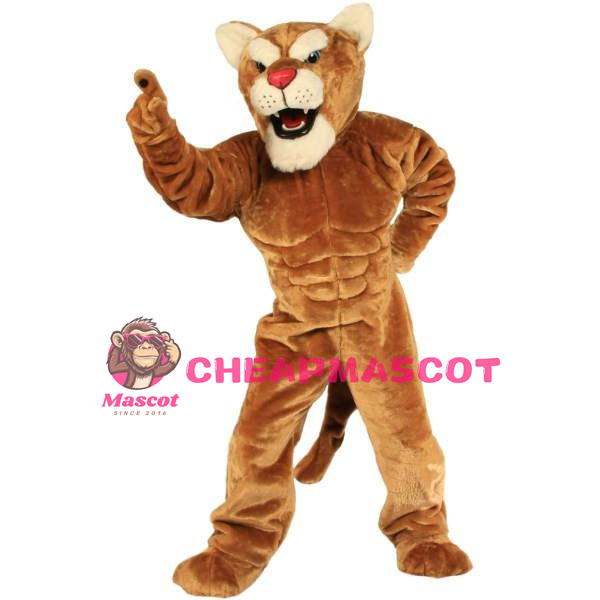 Cougar Power Cat Mascot Costume