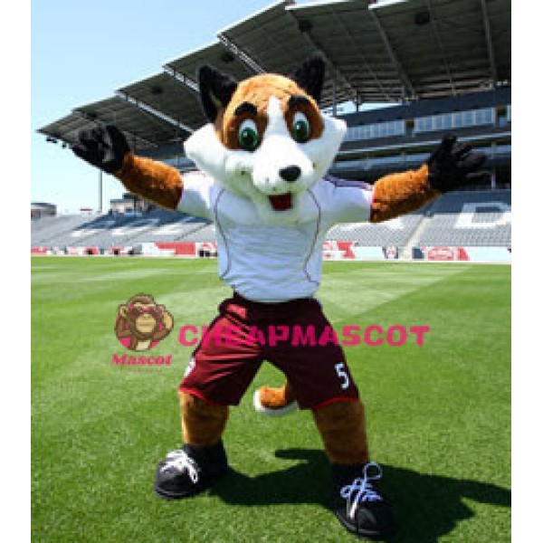 High Quality Soccer Fox Mascot Costume