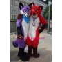 Single Friendly Wolf Mascot Costume